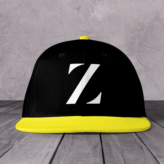 Zzambo Logo Snapback Hat (Black/Yellow)